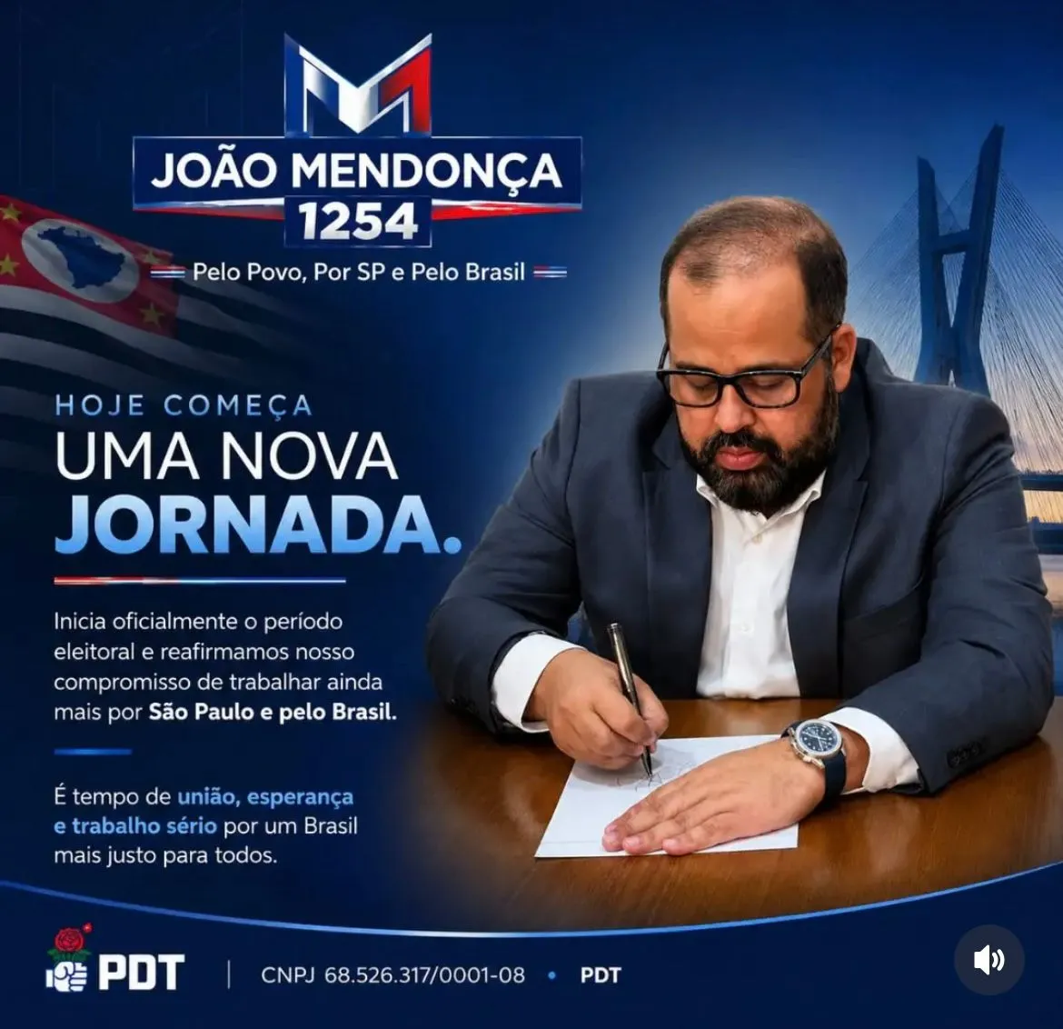 João Augusto de Almeida Mendonça, lança campanha a Deputado Federal pelo PDT