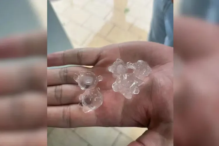 Chuva de granizo atinge cidades no interior de SP